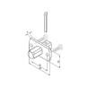 Support pour axe carré 10 mm