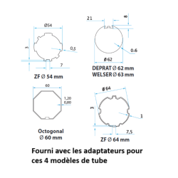 FAAC 143212 TM2K kit mini 45 reno 56 30Nm
