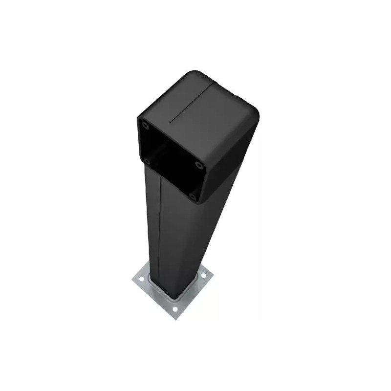 CAME 001DOC-LN Colonnette en aluminium anodisé noir H : 0.5m