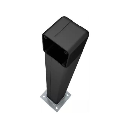 CAME 001DOC-LN Colonnette en aluminium anodisé noir H : 0.5m