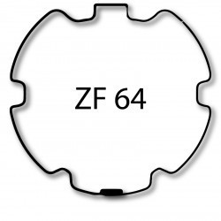 CAME 001YK5112 Adaptateur rond Z.F. 64