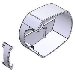 CAME 88003-0126 Couvercle Fixation Lisse