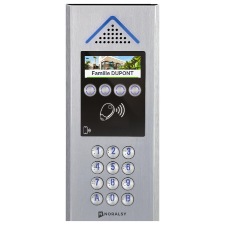 Interphone 4G Villa Ready alu argent avec clavier